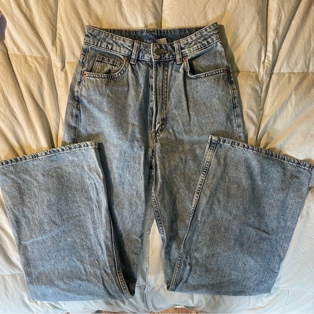 Divided Light Blue Wide Leg Denim Jeans